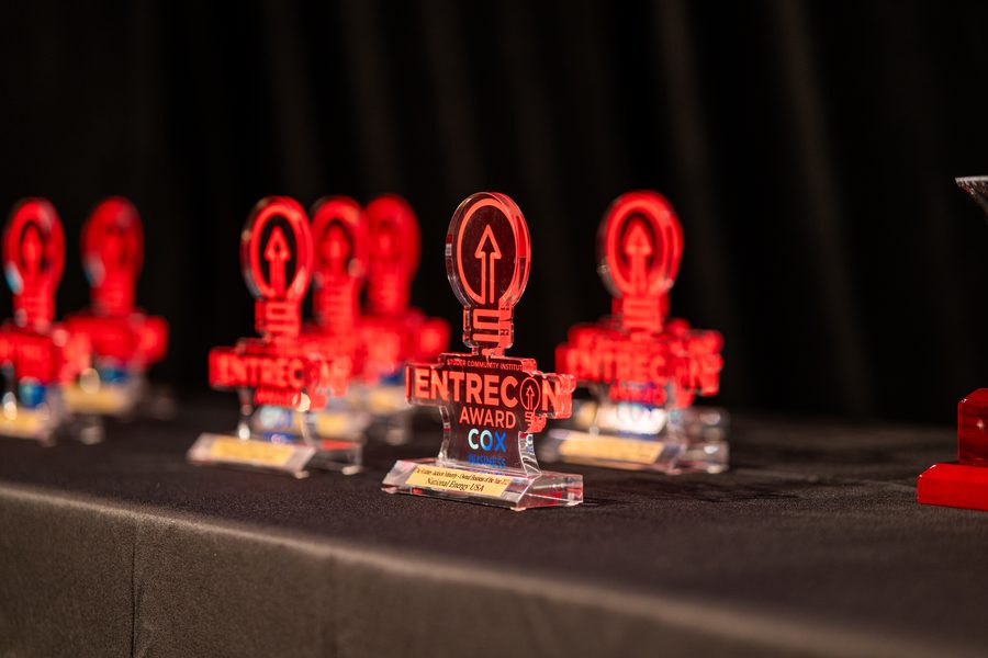 EntreCon Awards, trophies lined up