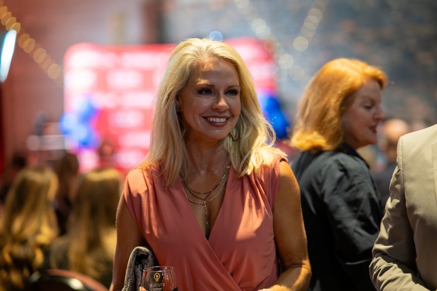 EntreCon Awards, reception guest smiling