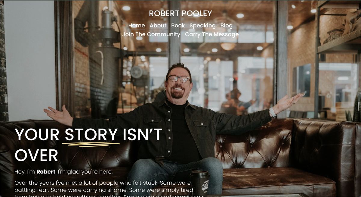 Robert Pooley website screenshot