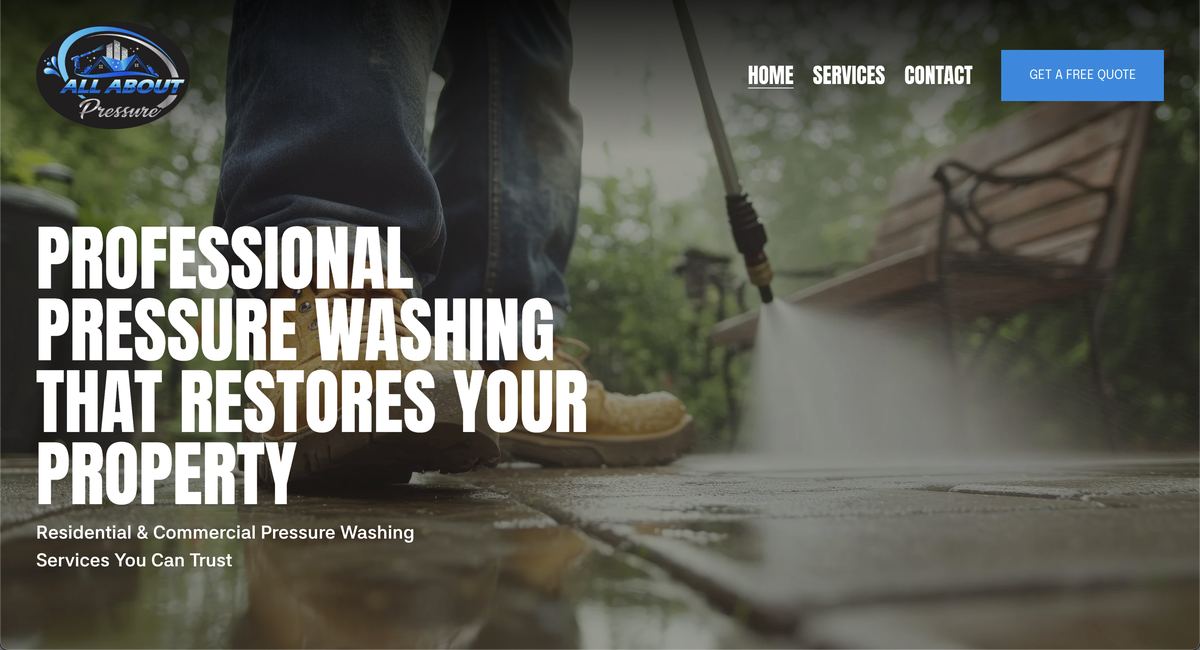 All About Pressure website screenshot