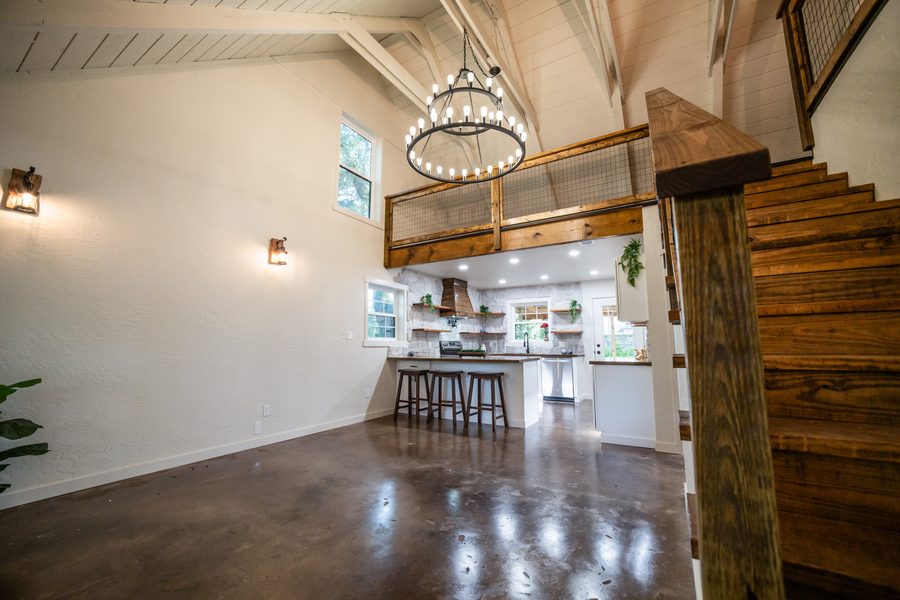 Renovated cabin, kitchen