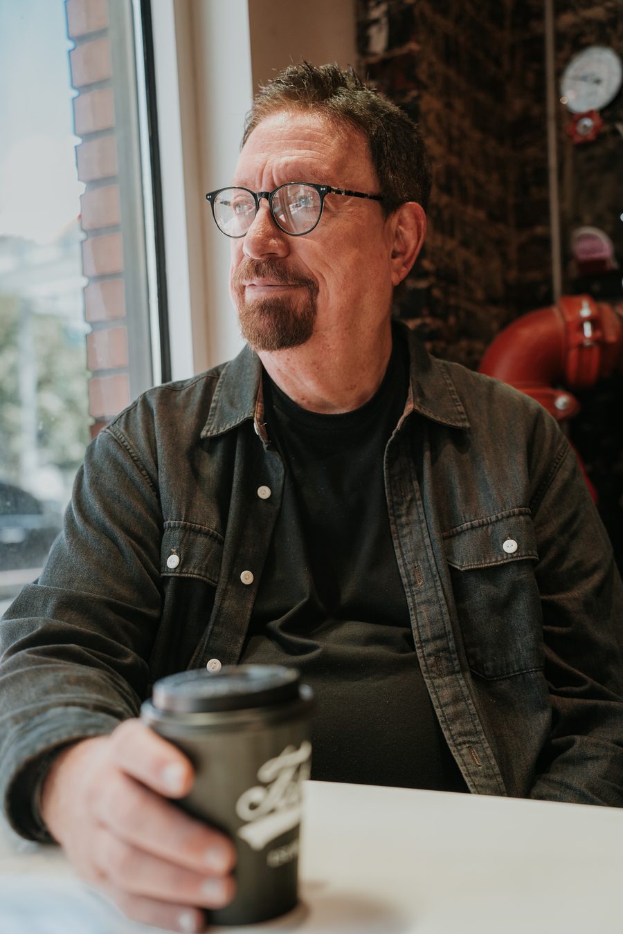Robert Pooley portrait, lounge